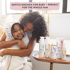 The Honest Company Foaming Bubble Bath & Baby Wash, Tear-Free, Hypoallergenic, Natural Formula, Lavender Calm Scent, 12 fl oz