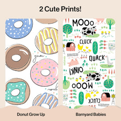 The Honest Company Comfort Dry Disposable Daytime Diapers for Sensitive Skin, Hypoallergenic, Fragrance-Free, Barnyard Babies + Donut Grow Up, Club Box, Size 3 (16-28 lbs), 62 Count