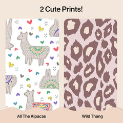 The Honest Company Comfort Dry Disposable Daytime Diapers for Sensitive Skin, Hypoallergenic, Fragrance-Free, Wild Thang + All The Alpacas, Club Box, Size 4 (22-37 lbs), 54 Count