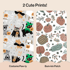 The Honest Company Comfort Dry Disposable Daytime Diapers for Sensitive Skin, Hypoallergenic, Fragrance-Free, Fall '25 Seasonal Prints, Club Box, Size 3 (16-28 lbs), 62 Count