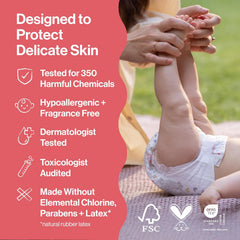 The Honest Company Clean Conscious Diapers®, Up to 100% Leak Protection, Designed to Protect Delicate Skin, Hypoallergenic + Fragrance-Free, UR Ribbiting + Waddle It Be, Club Box, Size 4, 54 Count