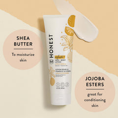 The Honest Company Hydrating Face and Body Lotion,Fast Absorbing,Naturally Derived Hypoallergenic,Citrus Vanilla Refresh,8.5 fl oz,(Pack of 2)