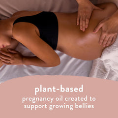 The Honest Company Mama Hydrating and Soothing Glow On Body Belly Oil,Plant Based Hypoallergenic,Fragrance-Free,4.2 fl oz,(Pack of 2)