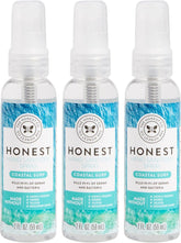 The Honest Company Plant-Based Hand Sanitizer Spray | Kills 99.9% of Germs | Hypoallergenic, Quick-drying + Moisturizing | Coastal Surf, 2 fl oz each (pack of 3)