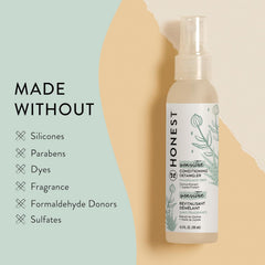 The Honest Company Fragrance-Free Conditioning Hair Detangler Tear-Free Hypoallergenic Leave-In Conditioner and Fortifying Spray for Sensitive Skin 4 fl oz (Pack of 3)
