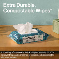 The Honest Company Hypoallergenic Multi-Use Baby Wipes for Sensitive Skin, Balance Blues, 576 Count