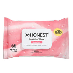 The Honest Company Grapefruit Grove Sanitizing Wipes, Kills 99.99% of Germs, Safe for All Hands, Antibacterial, Dermatologist Tested, 50 Count