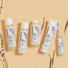 The Honest Company Silicone-Free Conditioner, Gentle Tear-Free Hypoallergenic Baby Hair Care with Naturally Derived Ingredients Lavender Calm 10 fl oz