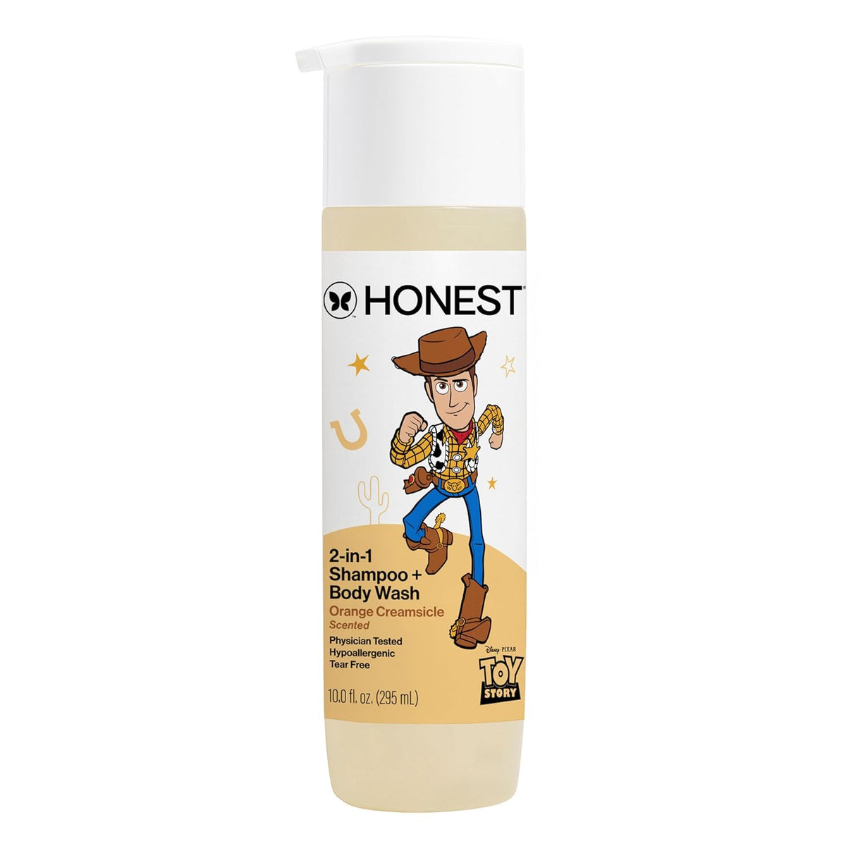 The Honest Company Cleansing 2-in-1 Shampoo + Body Wash, Gentle on Skin, Dermatologist Tested, Tear Free, Hypoallergenic, Disney and Pixar's Toy Story, Orange Creamsicle