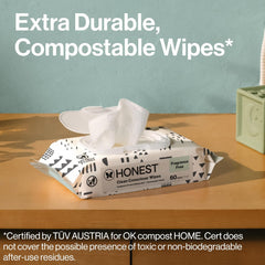 The Honest Company Hypoallergenic Multi-Use Baby Wipes for Sensitive Skin Baby Pattern Play 576 Count