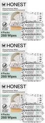 The Honest Company Hypoallergenic Multi-Use Baby Wipes for Sensitive Skin Baby Pattern Play 288 Count (Pack of 3)